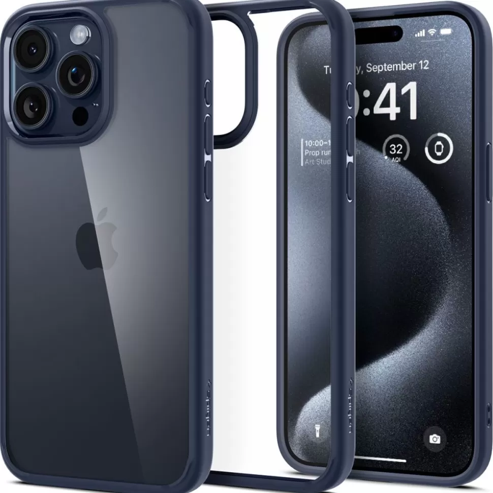 Spigen Iphone 15 Pro Max*Etui iPhone 15 Pro Max Ultra Hybrid Navy Blue