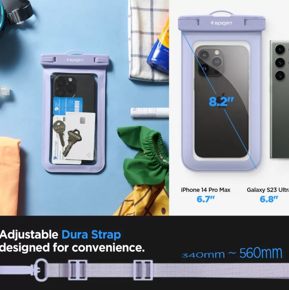 Spigen Inne | Etui Wodoszczelne*Etui A601 Universal Waterproof Case Aqua Blue Case