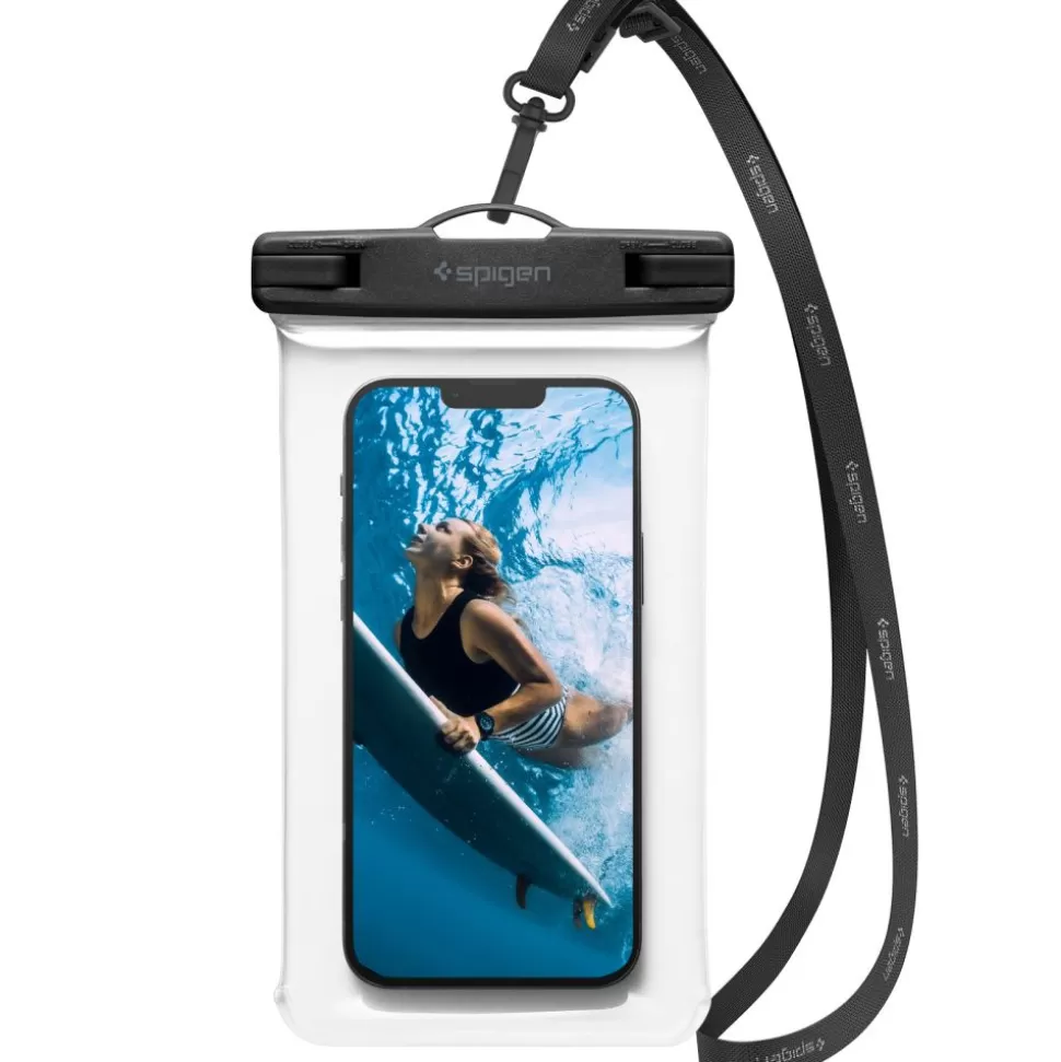 Spigen Inne | Etui Wodoszczelne*Etui A601 Universal Waterproof Case Crystal Clear Przezroczysty