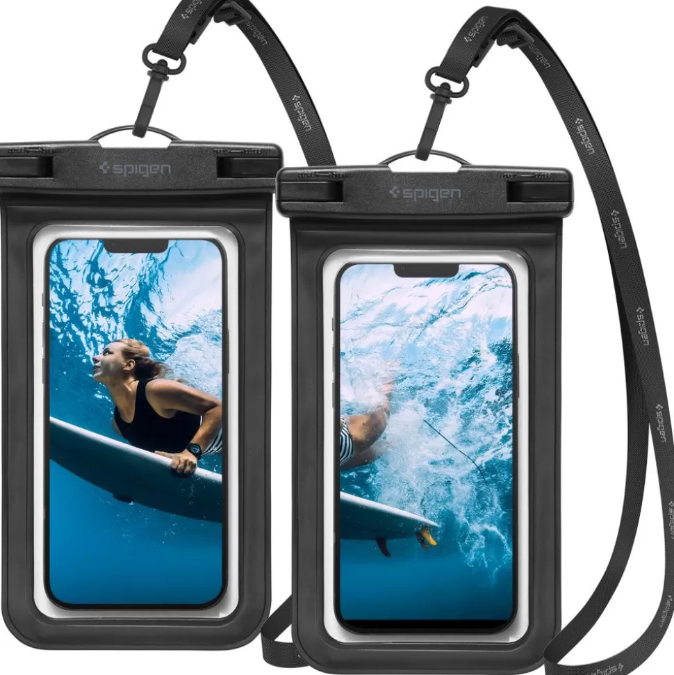 Spigen Inne | Etui Wodoszczelne*Etui A601 Universal Waterproof Case 2-pack Black Czarny