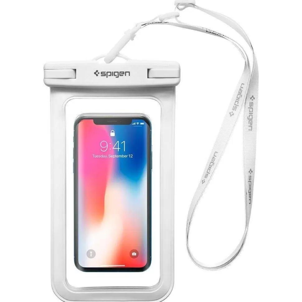 Spigen Etui Wodoszczelne*Etui A600 Universal Waterproof White Białe Case