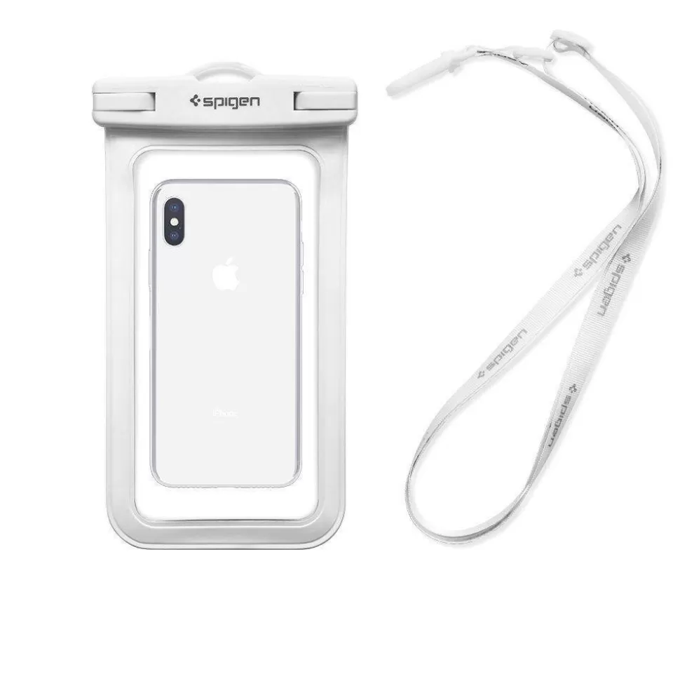 Spigen Etui Wodoszczelne*Etui A600 Universal Waterproof White Białe Case