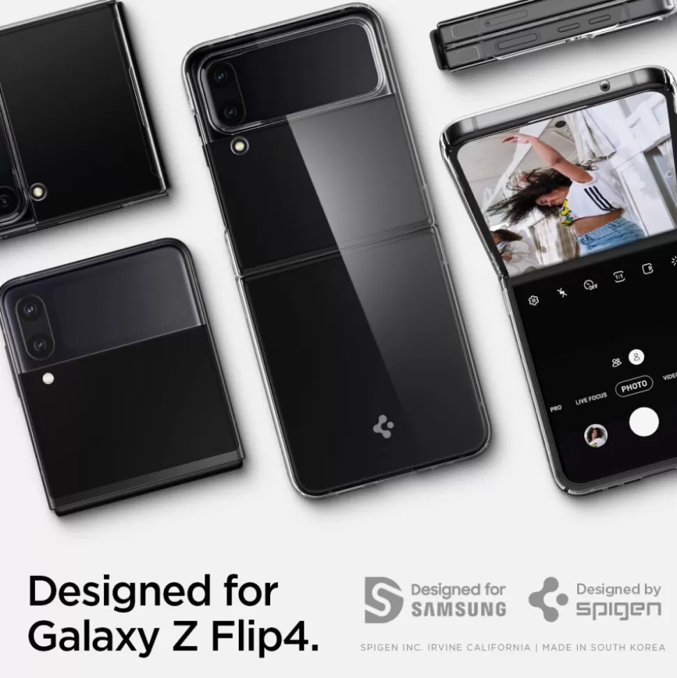 Spigen Galaxy Z Flip 4*Etui Airskin Galaxy Z Flip 4 Crystal Clear