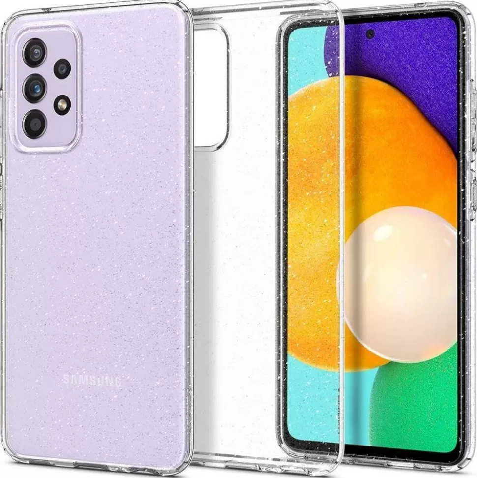 Spigen Galaxy A72*Etui Galaxy A72 Liquid Crystal Glitter Crystal Case Przezroczysty / Brokat