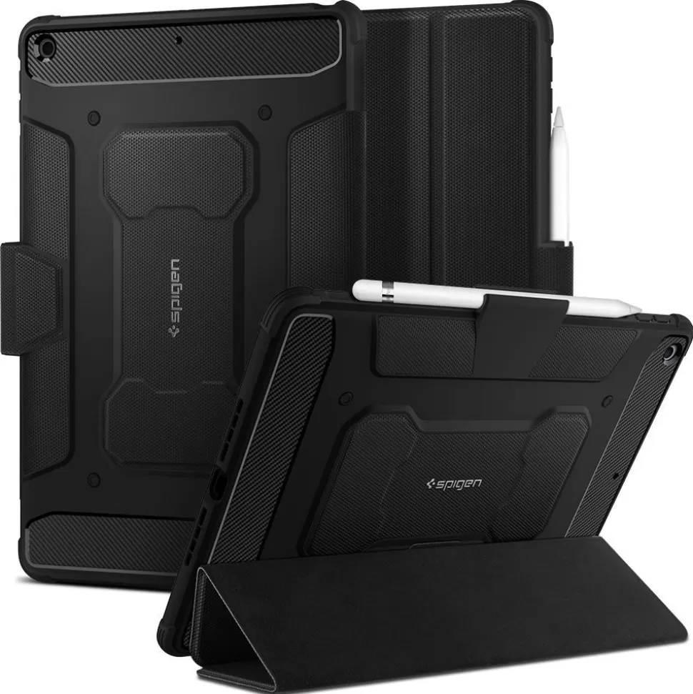 Spigen Ipad Mini 2012 | Ipad 7 10.2 2019*Etui Ipad 7/8/9 10.2 2019/2020/2021 Rugged Armor ”Pro” Black Case