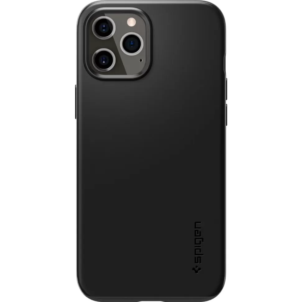 Spigen Iphone 12 | Iphone 12 Pro*Etui iPhone 12 / 12 Pro Thin Fit Black Czarne Case