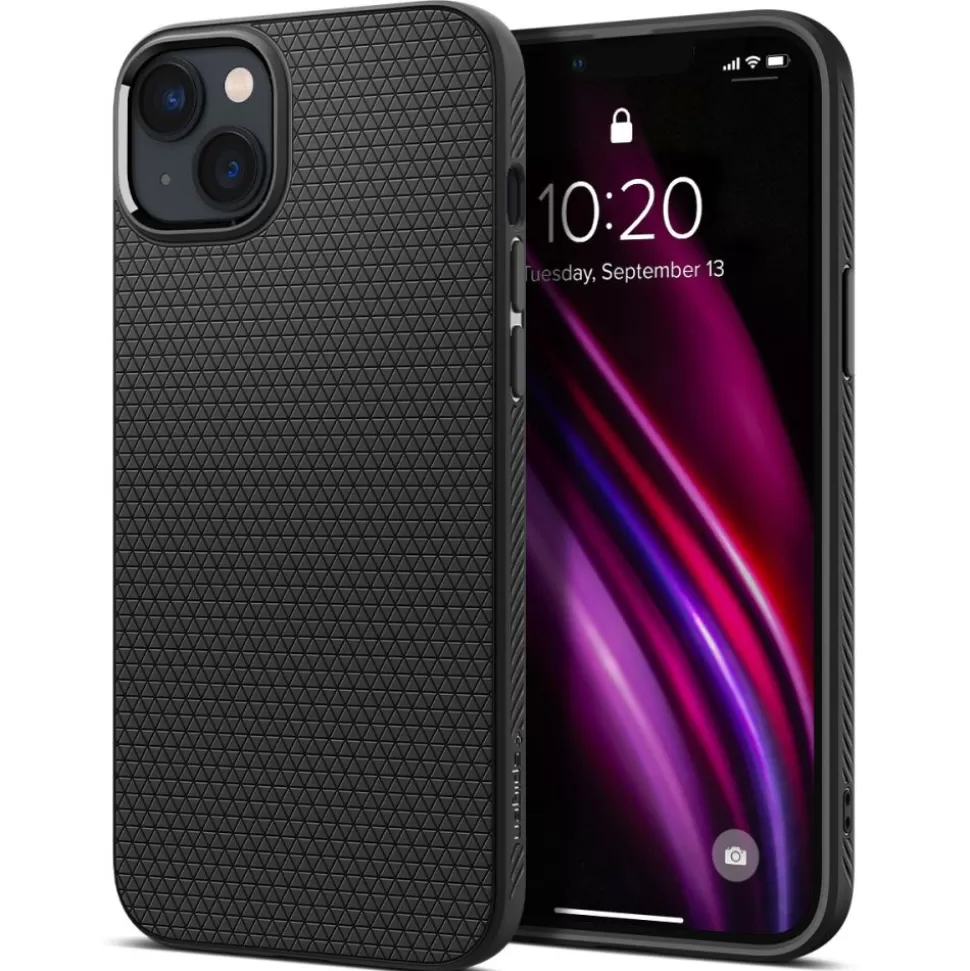 Spigen Iphone 14*Etui iPhone 14 Liquid Air Matte Black Case Czarny