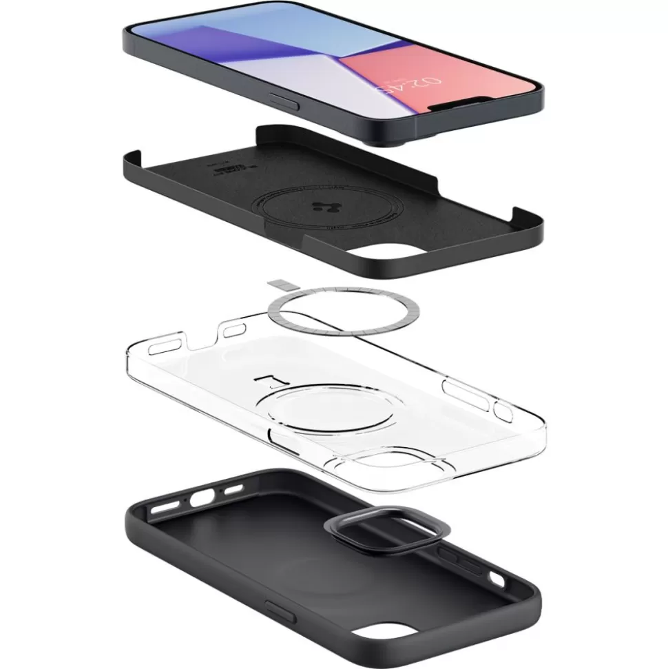 Spigen Iphone 14 Plus | Iphone 14 Plus*Etui iPhone 14 Plus Silicone Fit Mag Magsafe Black Czarny