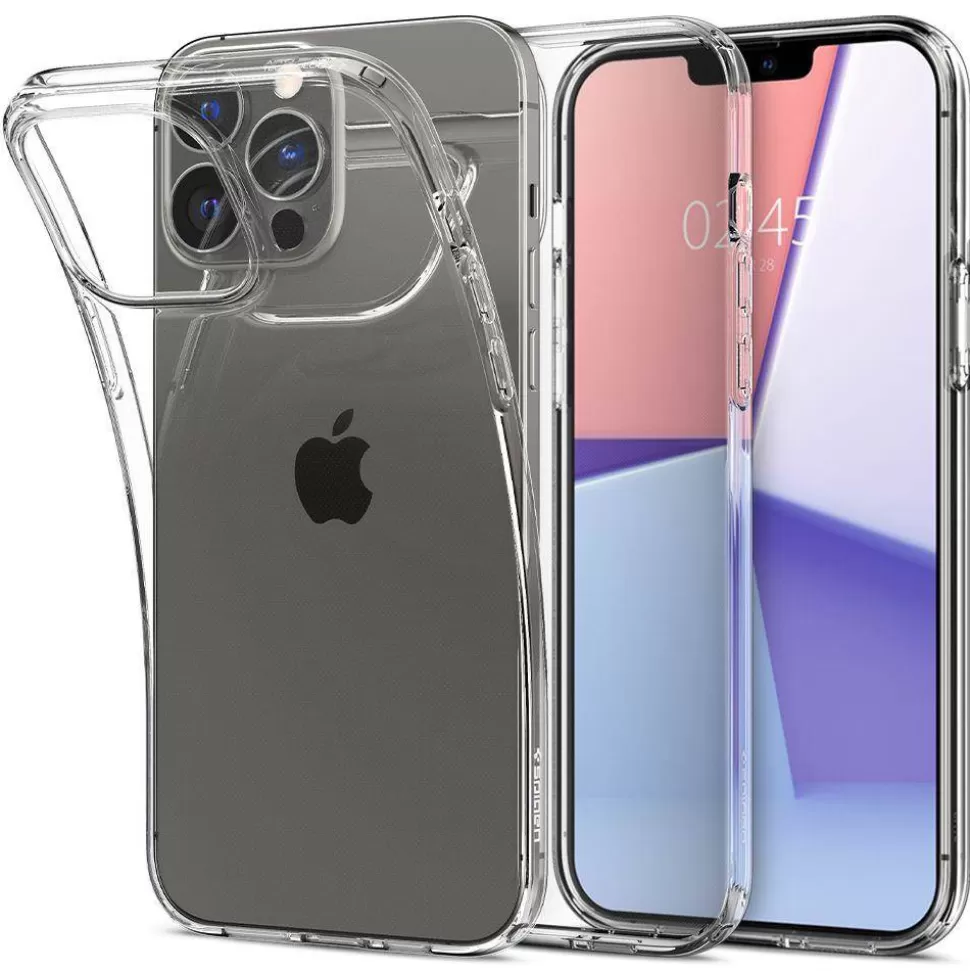 Spigen Iphone 13 Pro*Etui iPhone 13 Pro Liquid Crystal Crystal Przezroczyste Clear Case + Szkło Hartowane Glas.tr Slim