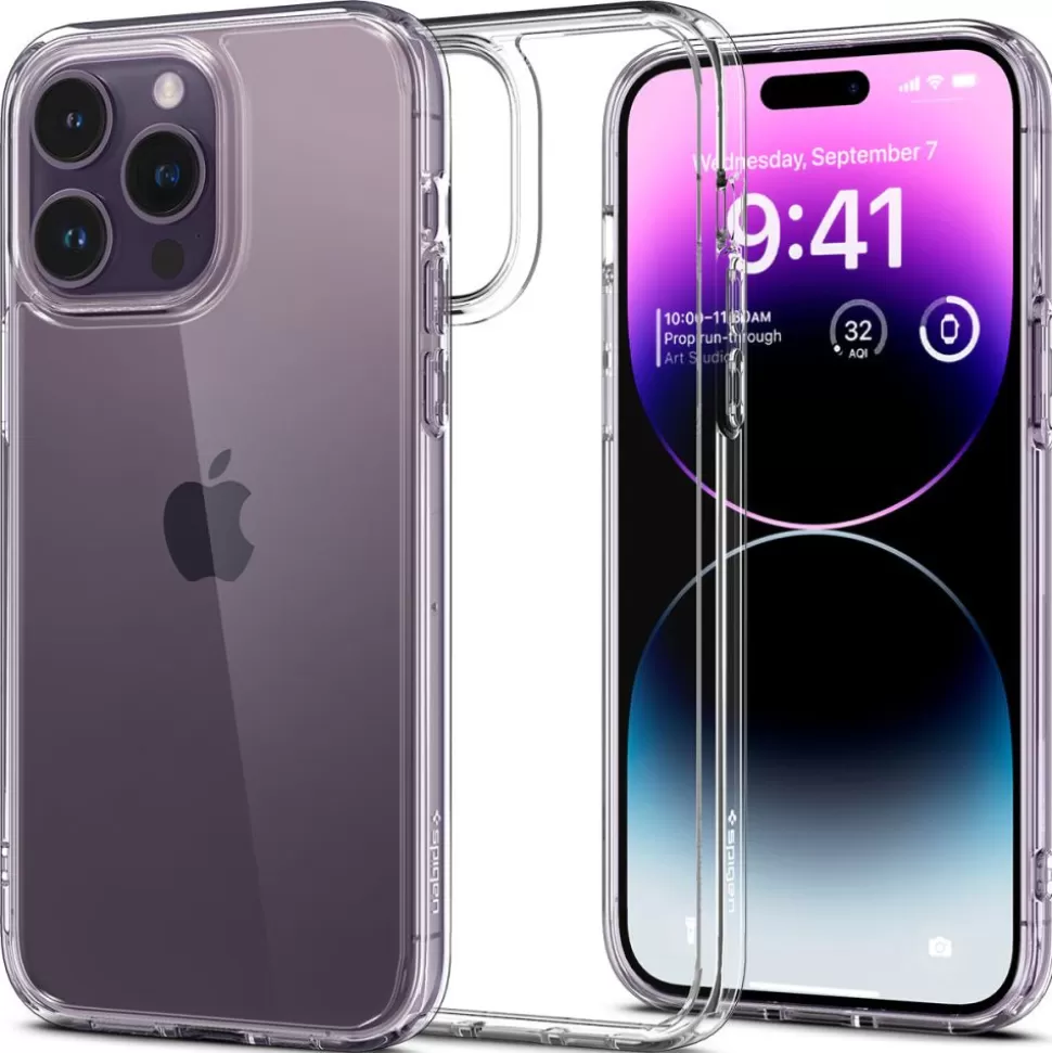 Spigen Iphone 14 Pro*Etui iPhone 14 Pro Ultra Hybrid Crystal Clear Case Przezroczysty