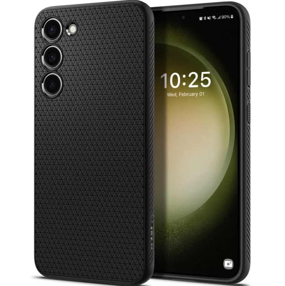 Spigen Galaxy S23*Etui Liquid Air Galaxy S23 Matte Black Case Czarny