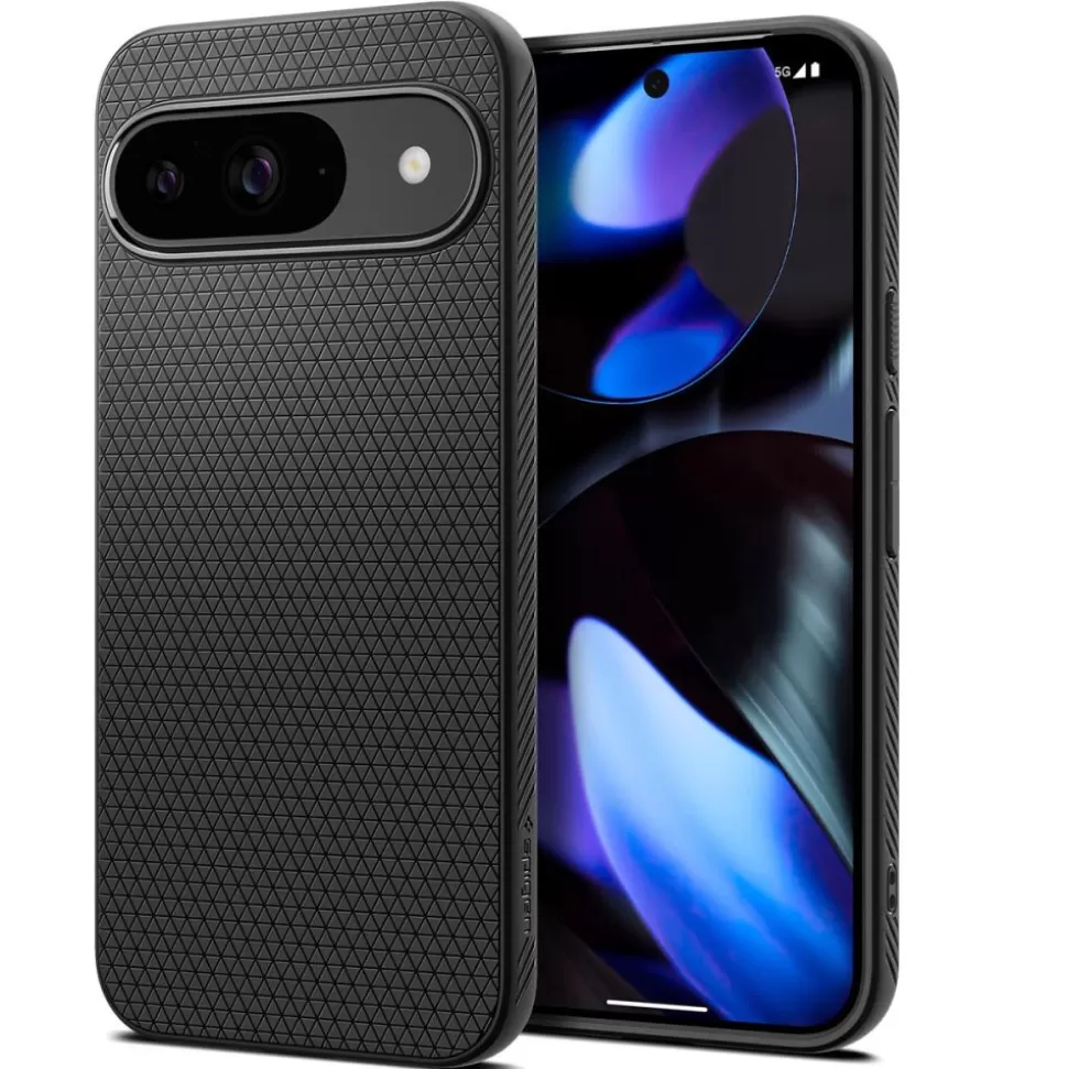 Spigen Pixel 9 | Pixel 9 Pro*Etui LIQUID AIR GOOGLE PIXEL 9 / 9 PRO MATTE BLACK Czarny