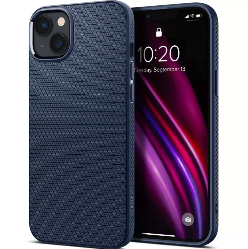 Spigen Iphone 14*Etui Liquid Air iPhone 14 Navy Blue Niebieski