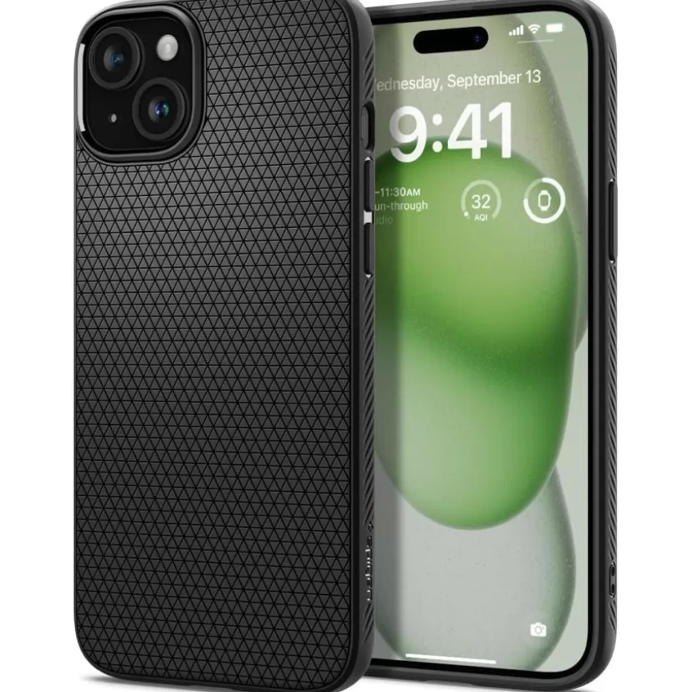 Spigen Iphone 15 Plus*Etui Liquid Air iPhone 15 Plus Matte Black Case