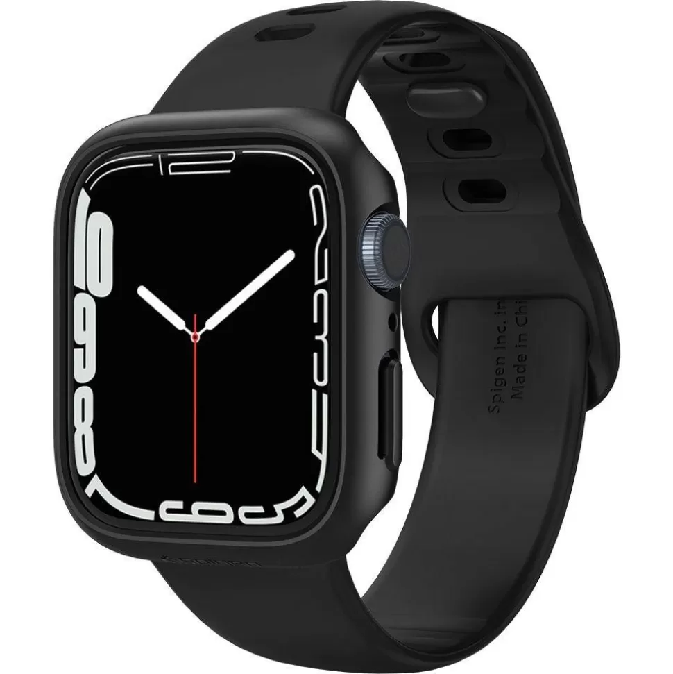 Spigen Apple Watch 7 41Mm | Apple Watch 8 41Mm*Etui Thin Fit Apple Watch 7 8 9 41mm Czarne Czarny