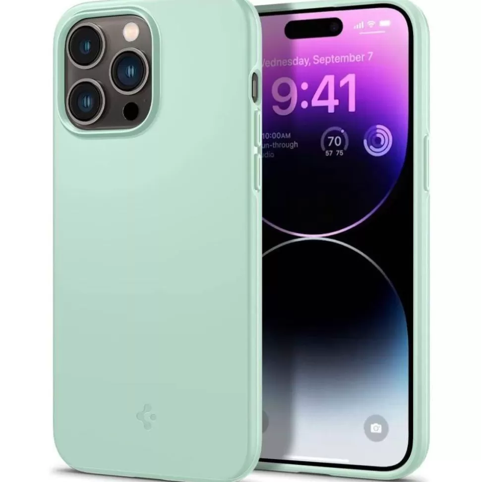 Spigen Iphone 14 Pro*Etui Thin Fit iPhone 14 Pro Apple Mint