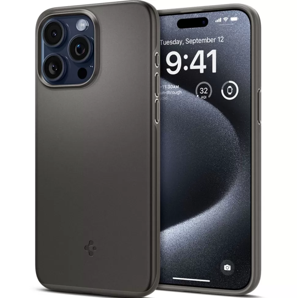 Spigen Iphone 15 Pro Max*Etui Thin Fit iPhone 15 Pro Gunmetal Case Szary