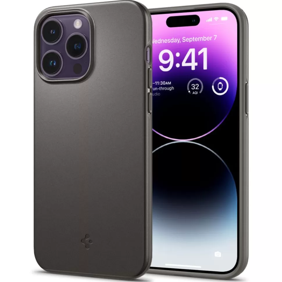 Spigen Iphone 14 Pro Max*Etui Thin Fit iPhone 14 Pro Max Gunmetal