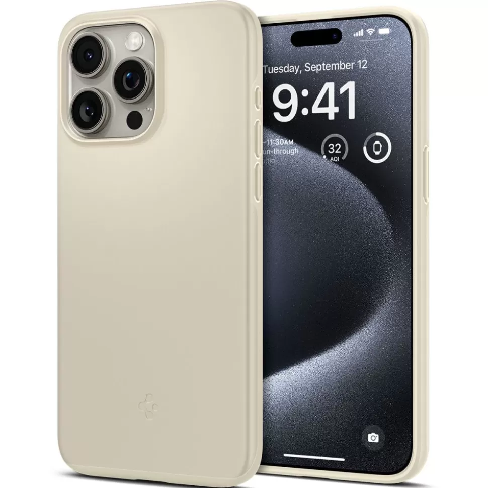 Spigen Iphone 15 Pro*Etui Thin Fit iPhone 15 Pro Mute Beige Beżowy