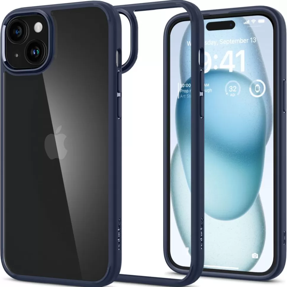 Spigen Iphone 15*Etui Ultra Hybrid iPhone 15 Navy Blue Granatowy