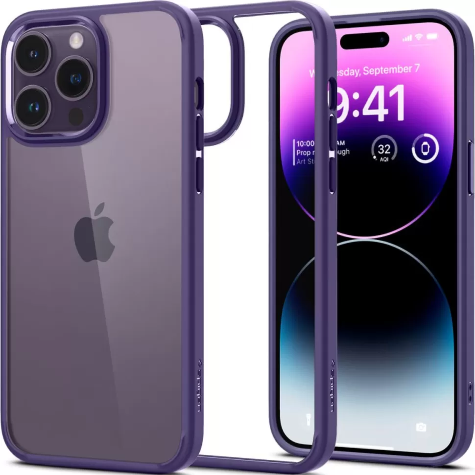 Spigen Iphone 14 Pro*Etui Ultra Hybrid iPhone 14 Pro Deep Purple Case Fioletowy