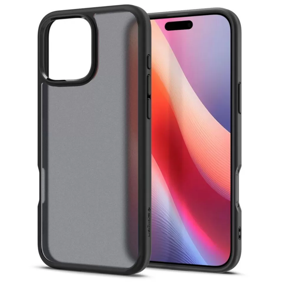 Spigen Iphone 16 Pro*ETUI ULTRA HYBRID IPHONE 16 PRO FROST BLACK Czarny