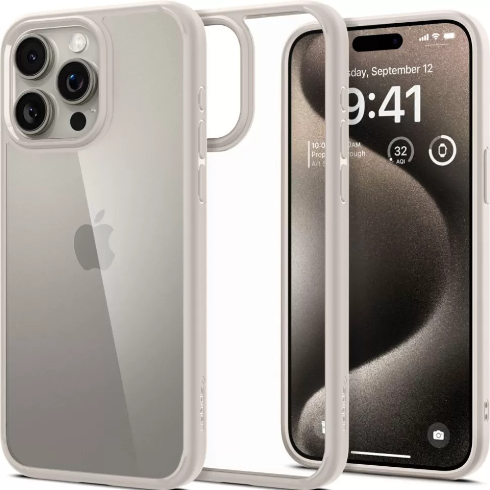 Spigen Iphone 15 Pro Max*Etui Ultra Hybrid iPhone 15 Pro Max Natural Titanium Beżowy