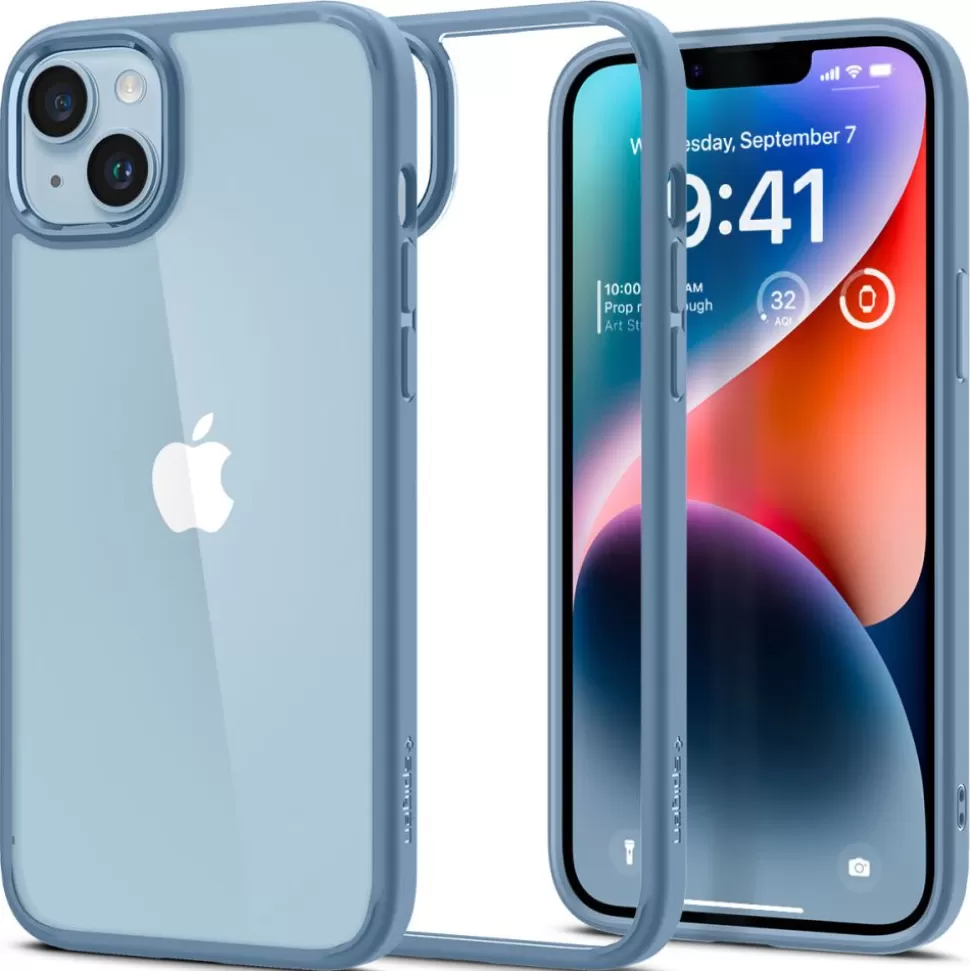 Spigen Iphone 14*Etui Ultra Hybrid iPhone 14 Sierra Blue Case Niebieski