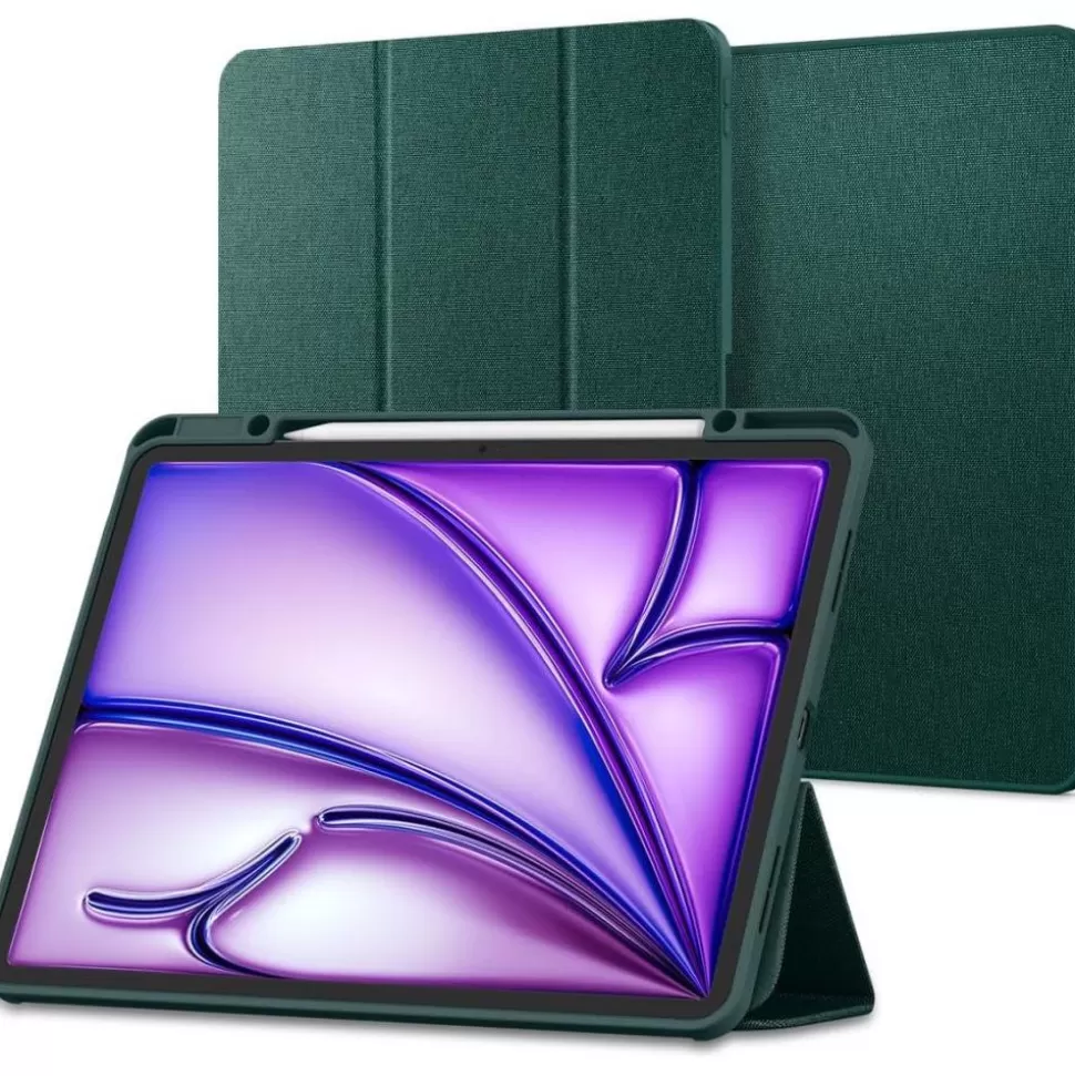 Spigen Ipad Mini 2012 | Ipad Air 4 2020*Etui Urban Fit iPad Air 10.9 4 / 5 / 2020-2022 / 11 6 / 2024 Midnight Green Case Zielony