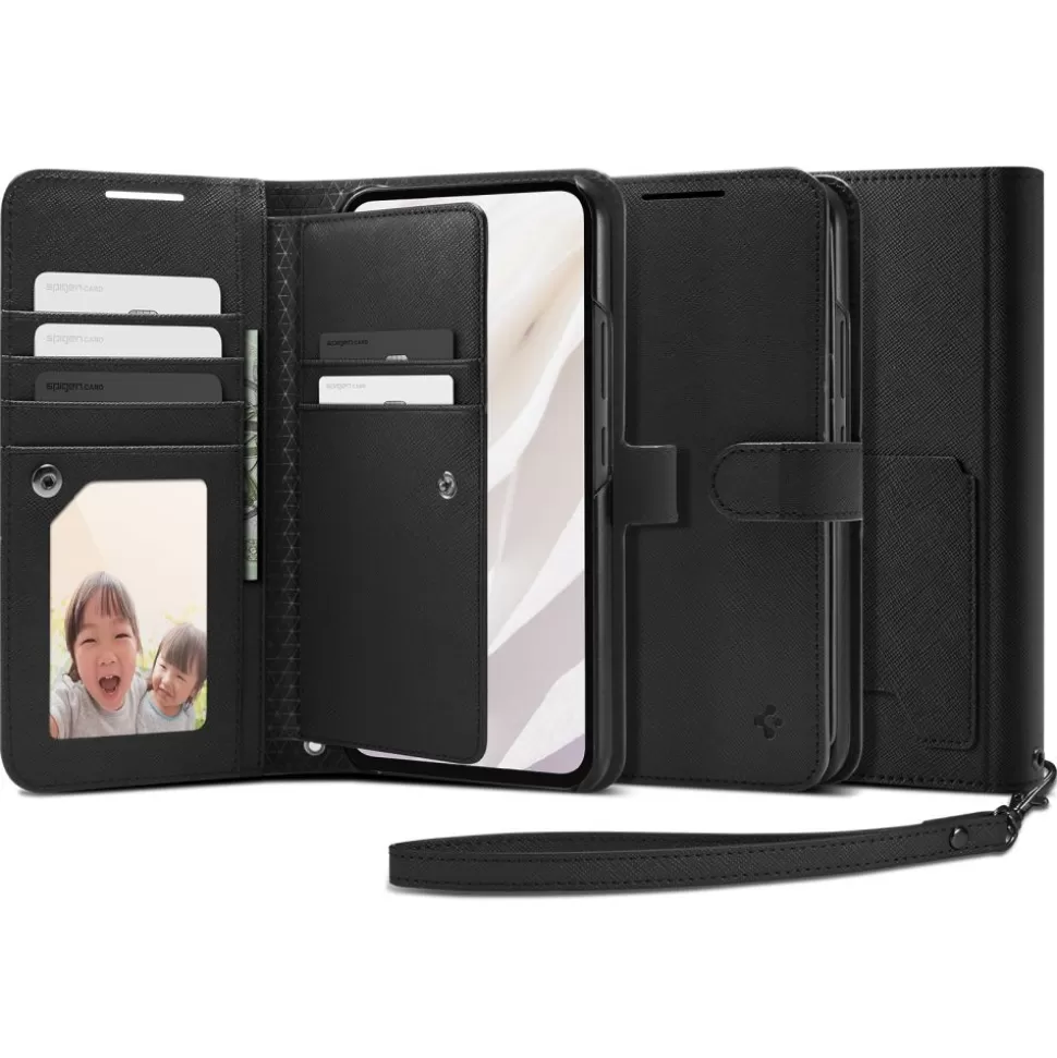 Spigen Galaxy A54*Etui Wallet ”s” Plus Galaxy A54 5G Black