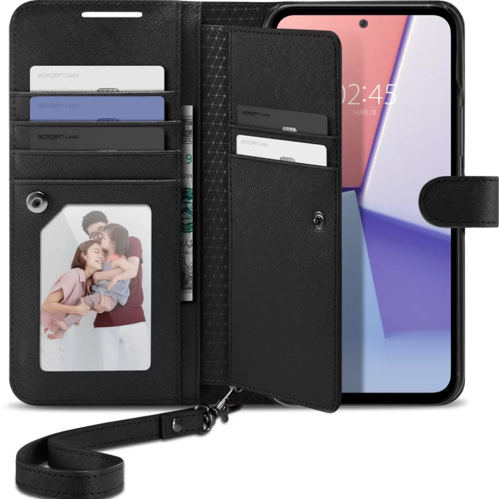 Spigen Galaxy A54*Etui Wallet ”s” Plus Galaxy A54 5G Black