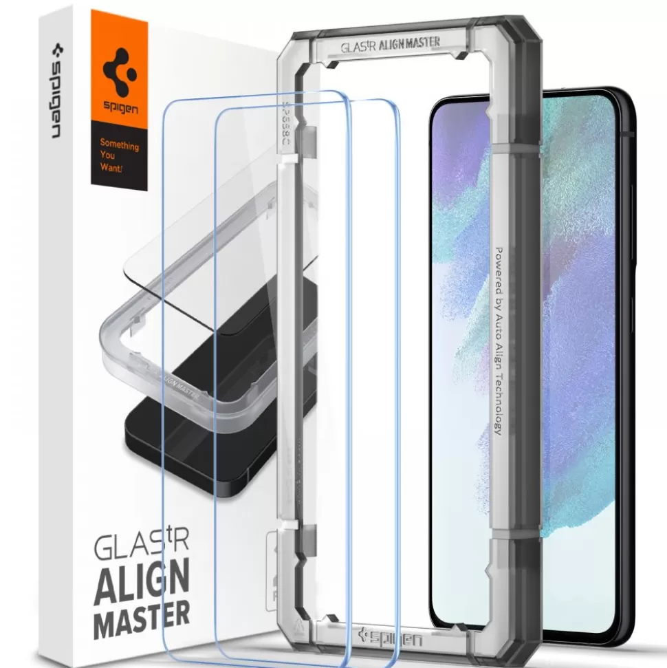 Spigen Galaxy S21 Fe*Alm Glas.Tr S21 FE 2-Pack Szkło Hartowane