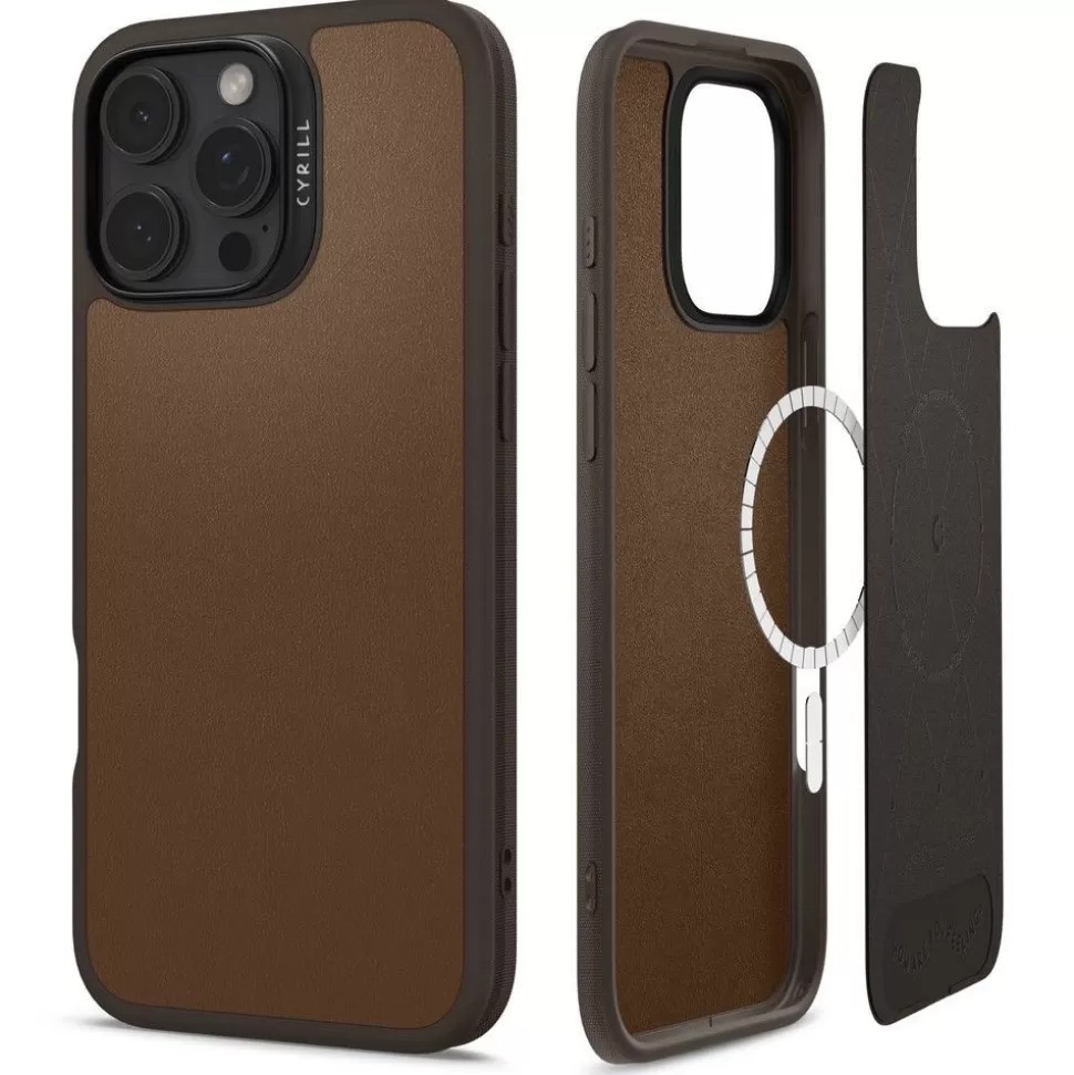 Spigen Iphone 16 Pro*CYRILL KAJUK MAG MAGSAFE IPHONE 16 PRO SADDLE BROWN