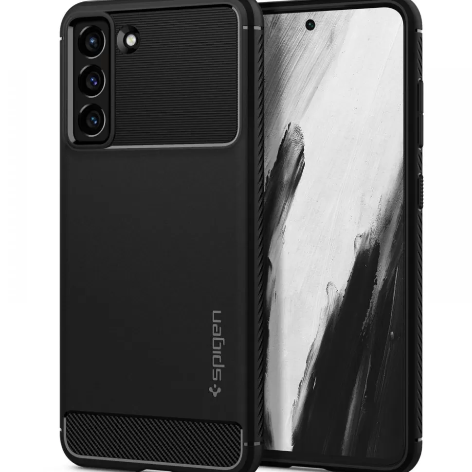 Spigen Galaxy S21 Fe*Rugged Armor S21 FE Matte Black Case