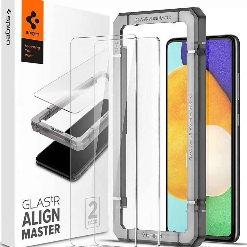 Spigen Galaxy A52 | Galaxy A52S*Samsung Galaxy A52 A52S Szkło Hartowane 2-Pack Glass