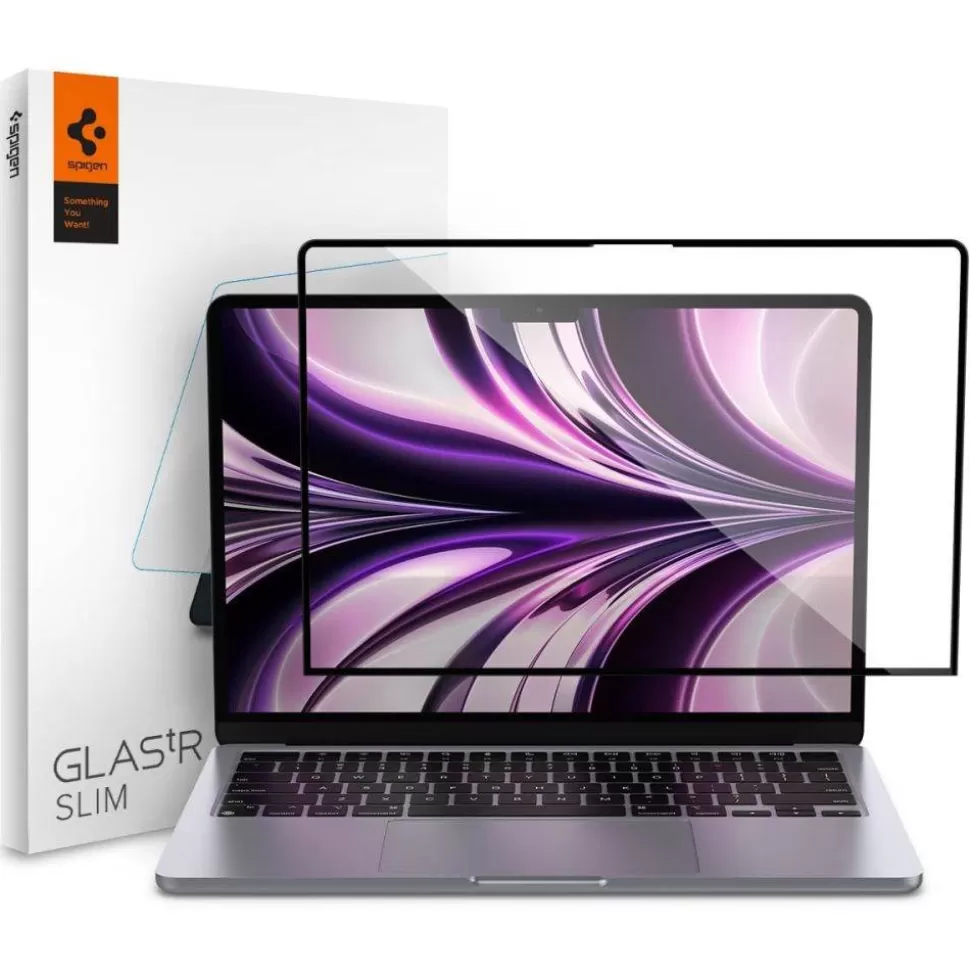 Spigen Macbook Air 13*Szkło Hartowane Glass Fc Macbook Air 13 2022 Black