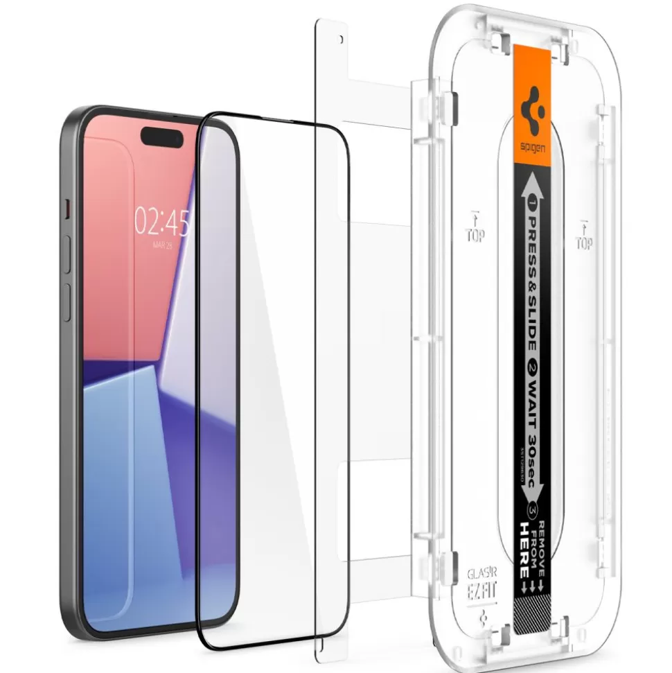 Spigen Iphone 15*Szkło Hartowane Glas.tr ”ez Fit” Fc iPhone 15 Black