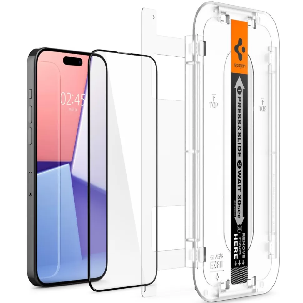 Spigen Iphone 15 Pro Max*Szkło Hartowane Glas.tr ”ez Fit” Fc iPhone 15 Pro Max Black