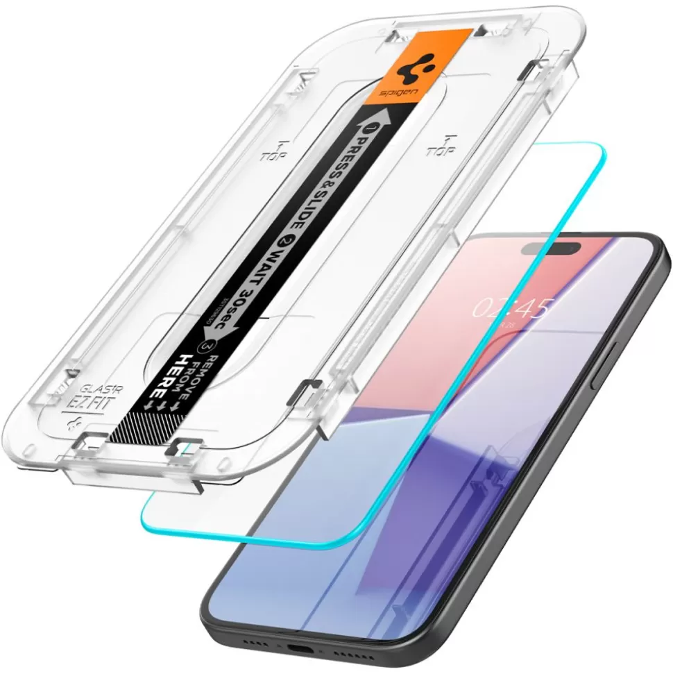 Spigen Iphone 15*Szkło Hartowane Glas.tr ”ez Fit” iPhone 15 Clear