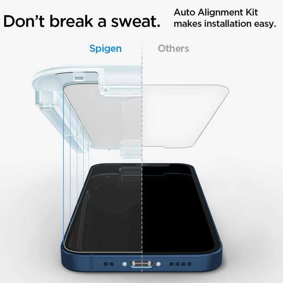 Spigen Iphone 12 Mini*Szkło Hartowane iPhone 12 Mini Glas.Tr ”Ez Fit” 2-pack