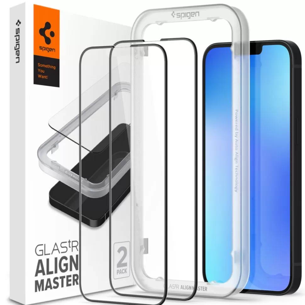 Spigen Iphone 13 Pro Max*Szkło Hartowane iPhone 13 Pro Max Alm Glass Fc 2-Pack Black