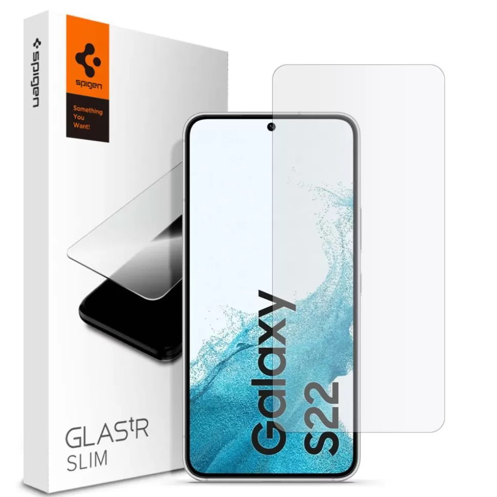 Spigen Galaxy S22*SZKŁO HARTOWANE Samsung Galaxy S22 Glas.tR Slim